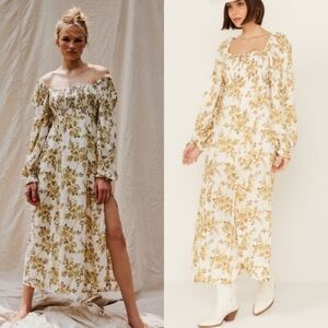 Free People | Jaymes Floral Long Sleeve Midi Dress